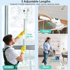 Single Cleaning Solution: 8-in-1 Multifunctional Electric Cleaning Brush - Wireless and Rotating for Bathroom, Kitchen, Windows, and Toilet