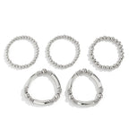 5pc Beaded Bracelet Stack Set