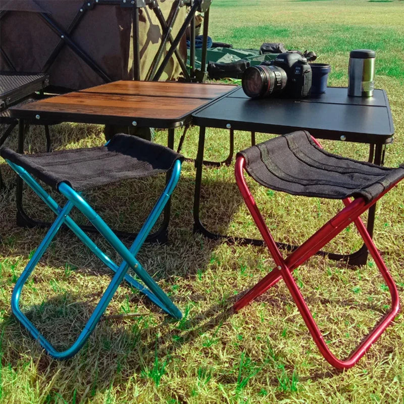 MobiloCamp Folding Stool | Ultralight & Collapsible | 262g | For Camping, Hiking & Festivals