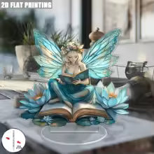 Celestia Acrylic Table Decoration Angel | Fairy Tale Stand | 18 cm | Gift & Photo Prop