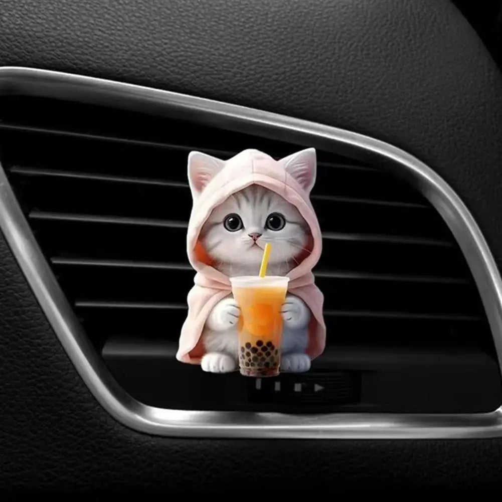 Cool Hoodie Cat Clip-On Car Freshener