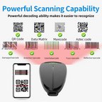 Portable Barcode Scanner With OLED Display And Vibration Feedback