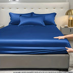 SatinDreams Luxury Fitted Sheet | Silky Satin Bed Sheet | Breathable & Cooling | Wrinkle-Free | Easy Care