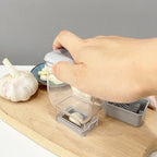 GARLICO Garlic Press Hand Device | Manual Garlic Grater & Peeler | Stainless Steel & ABS | Kitchen Helper for Fine Chopping