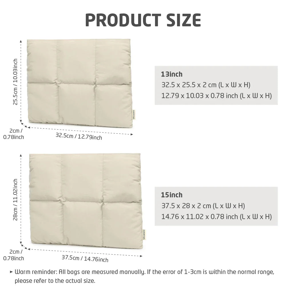 Magnetic Puffy Laptop Sleeve