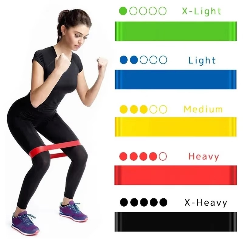 Portable Resistance Bands for Strength Training Yoga Pilates and Home Workouts