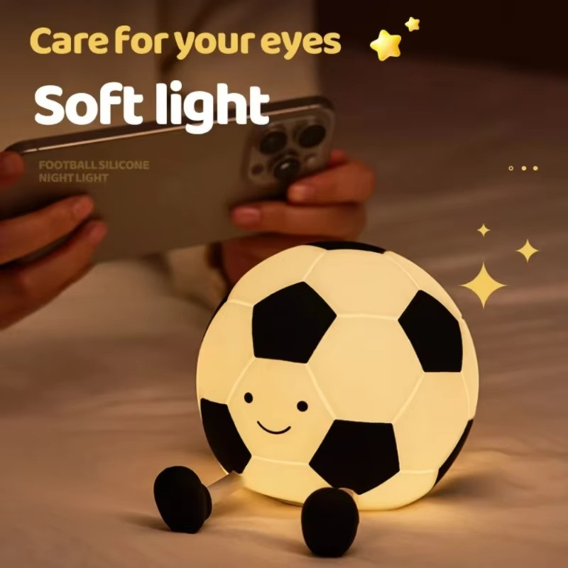 Rechargeable Football Night Light with 3-Level Dimming