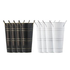 Retro Iron Flower Bucket with Handles – Decorative Metal Flower Pot for Home
