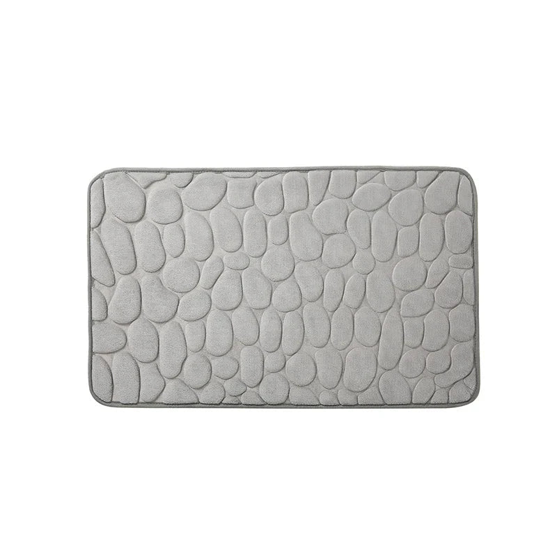 Non-slip Bath Mat made of Memory Foam with Pebble Relief