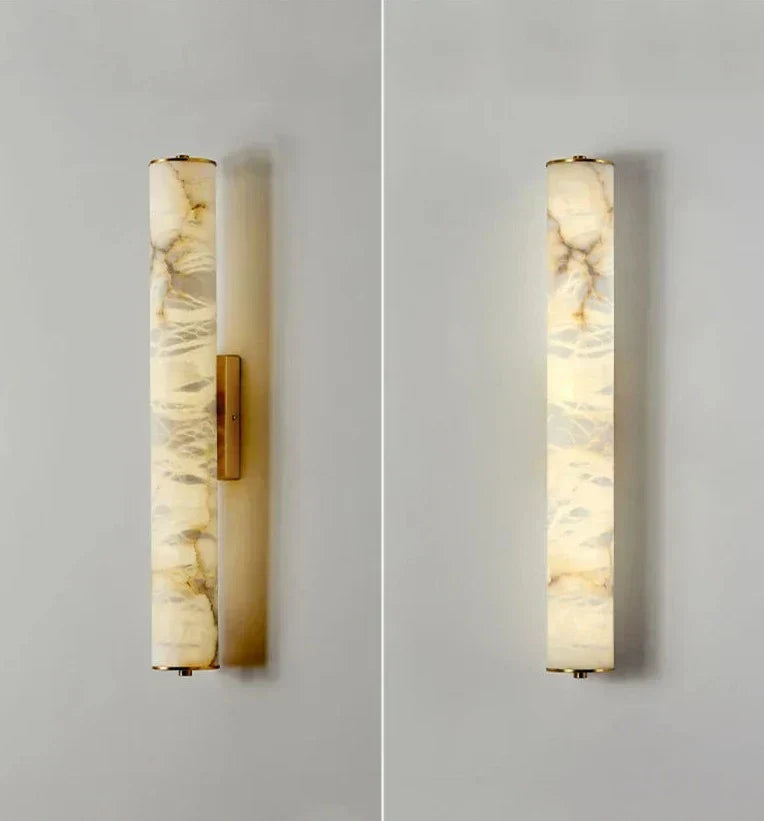Modern Marble Lamp with Subtle Ambient Light