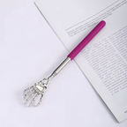 Stainless Steel Telescoping Back Scratcher and Massager for People and Pets