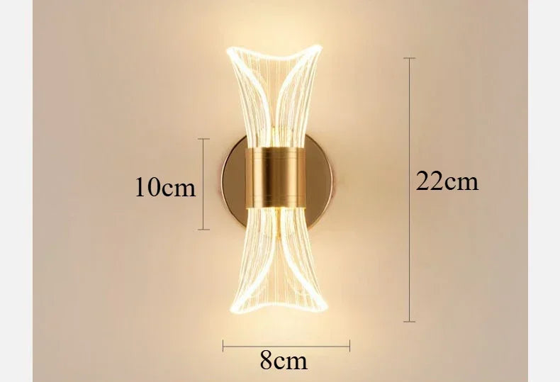 GlowCurve – Elegant LED Wall Lamp for Bedroom and Living Room