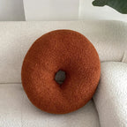 Nordic Bouclé Abstract Cushion – Minimalist Plush Pillow