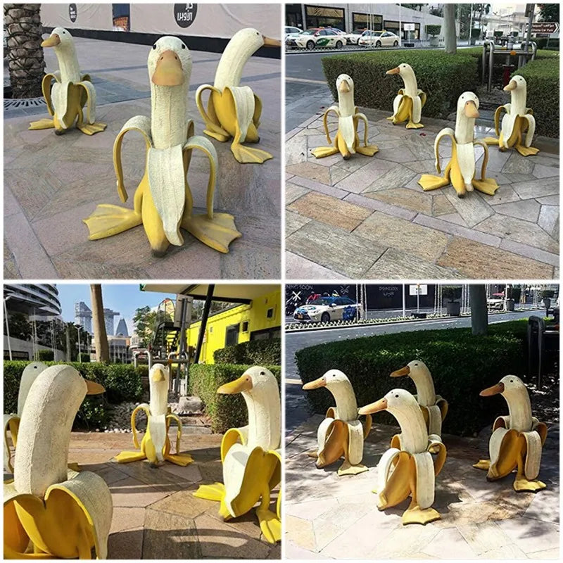BananaDuck Decor Figure – Playful Resin Decoration for Indoors or Outdoors