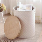 French Side Table Made of Iron with Storage Bin Space-Saving Design