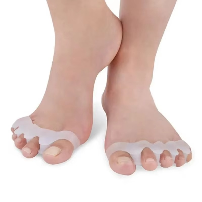 Soft Silicone Toe Separators for Bunion Relief and Alignment, 1 Pair