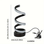 Modern Spiral LED Table Lamp