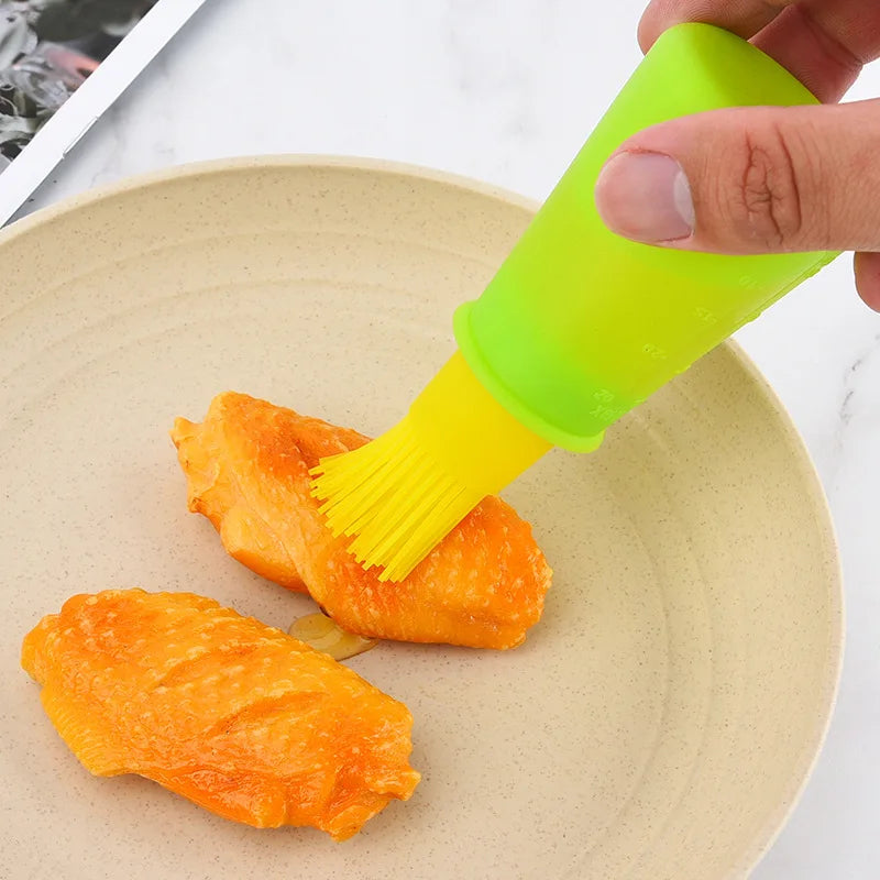 OilMaster Silicone Oil Bottle | With Brush & Dispenser | Leak-proof & Reusable