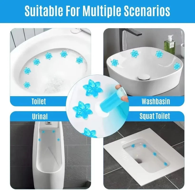 Floroma WC-Gelflowers | Hygienic & Fragrant | 3-in-1 Cleaning | Decorative Flower Shape