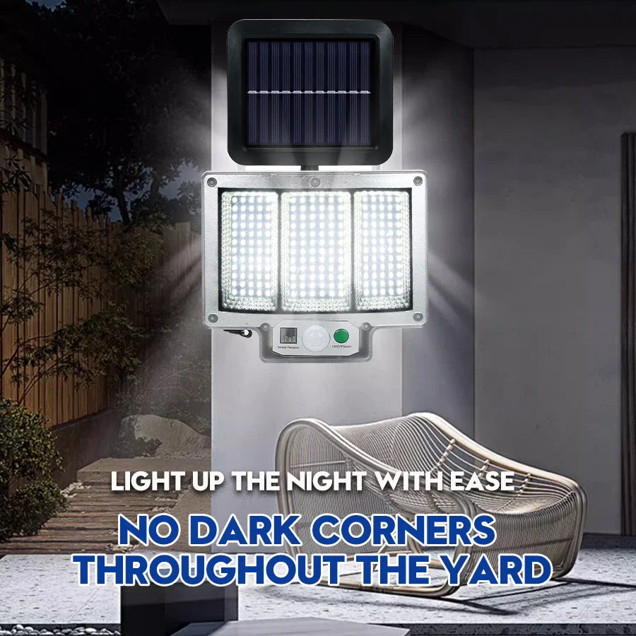 Solvalux Solar Wall Light with Motion Sensor | 192 LEDs | Removable Solar Panel with 5 m Cable | 4 Modes & Remote Control | IP65 Waterproof
