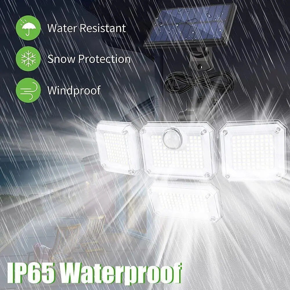Solora GuardLight Solar Outdoor Lamp with Motion Sensor 2000 LM | 333 LED, IP65, 270° Beam Angle