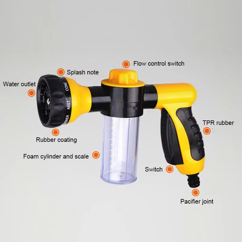 High Pressure Foam Sprayer Nozzle for Car Wash & Garden Use