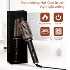 Stylique 3-in-1 Ionic Hair Straightener & Curler | Straightening, Waves, Volume | Anti-Scald Brush