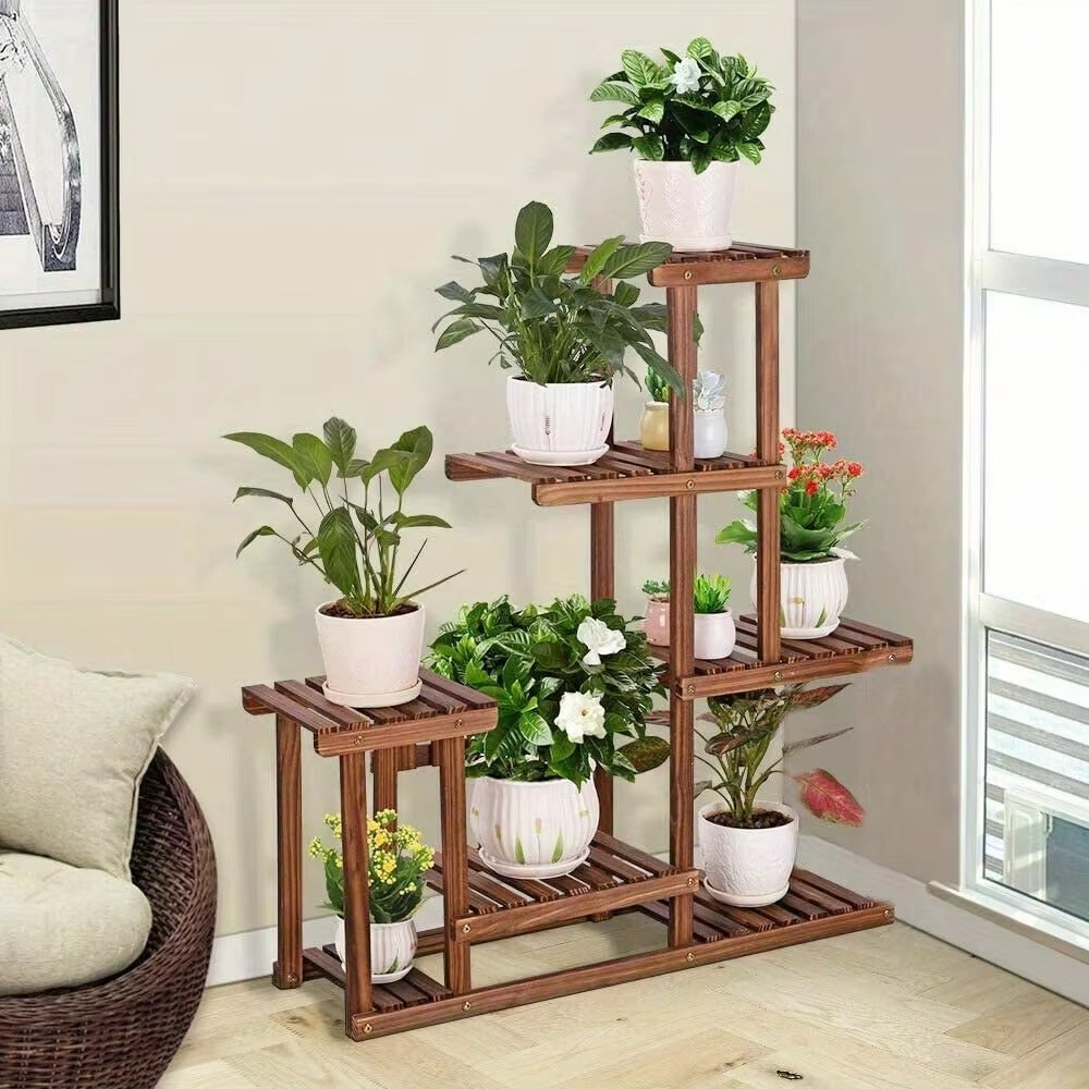 Adjustable 9-Tier Corner Plant Display Stand