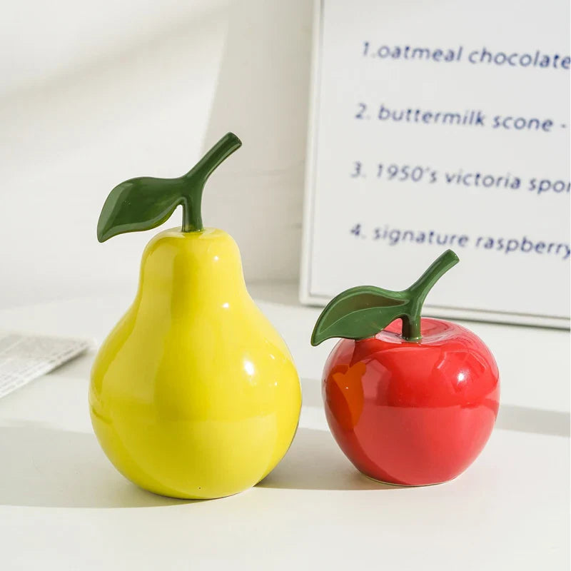 Fruit Ceramic Ornament – Tabletop Decoration & Home Accent