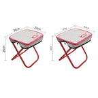 Space-Saving Lightweight Stainless Steel Foldable Stool