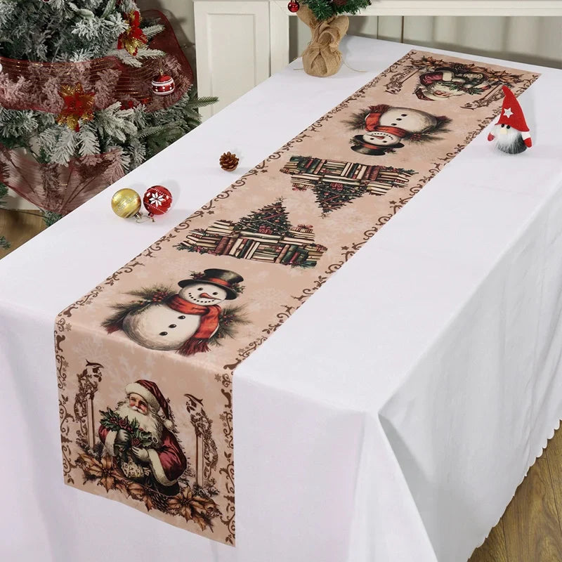 FestiLoom Christmas Table Runner | "Merry Christmas" Design | 100% Polyester | Festive Decor for Christmas & New Year 2025/2026