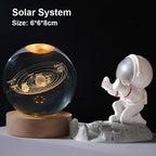 Astranova Galaxy Night Light | LED Crystal Ball with Milky Way Design | Warm White Light | Creative Gift for Kids & Adults