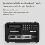 Mini Electric Screwdriver Set with Type-C Charging, 850 mAh Battery and 220 rpm
