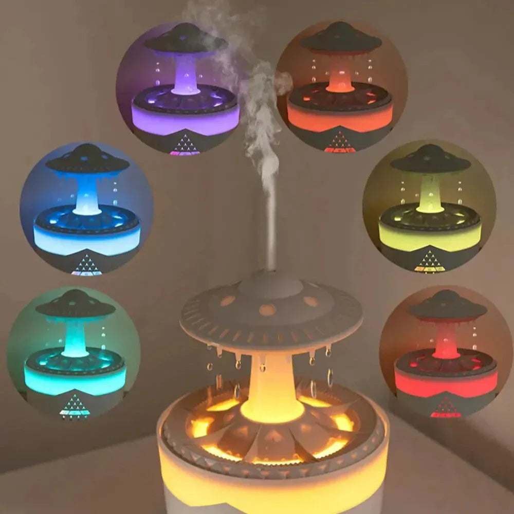 UFO Air Humidifier | Ultrasonic Aromatherapy Diffuser with Remote Control - Grosven