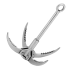 Stainless Steel Compact Folding Grappling Hook & Climbing Claw