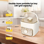Double Layer Ice Cube Maker With Lid