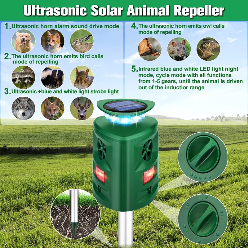 Solar Ultrasonic Repeller