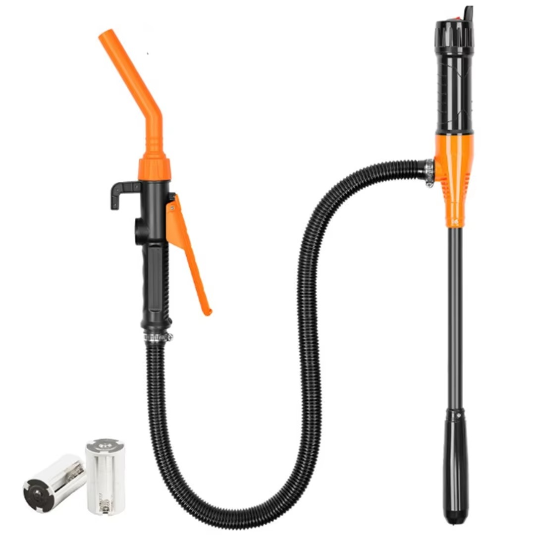 Portable Battery-Powered Oil Transfer Pump with Flexible Hose