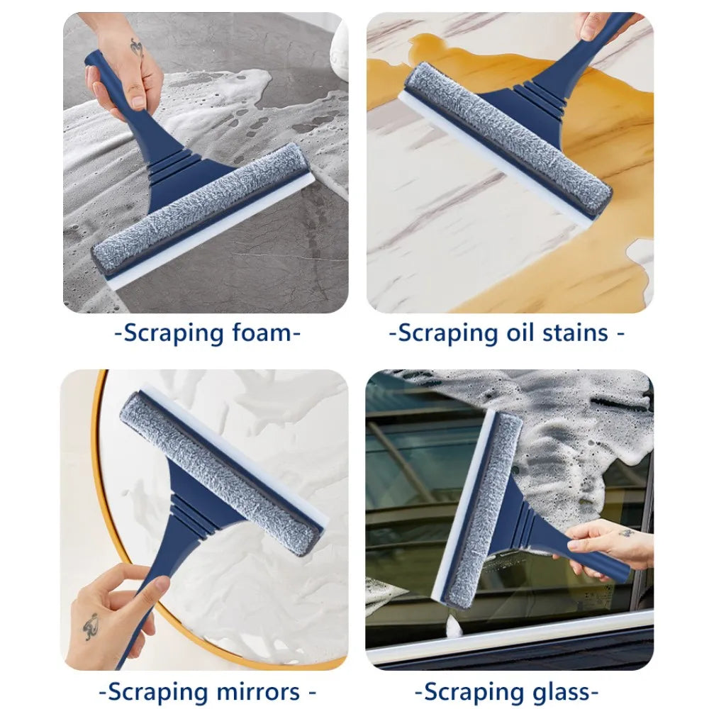FlexiClear Window Cleaner | 2-in-1 Cleaning | Flexible Head | Telescopic Handle