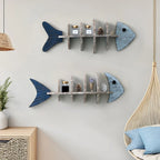 Nordic Fish Wooden Shelf