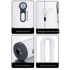 LED night light with motion sensor | 2-in-1 night light & flashlight | Rechargeable & emergency light | Twilight sensor
