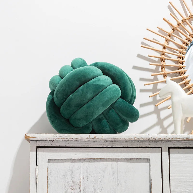 Plush Knot Cushion (Velvet)