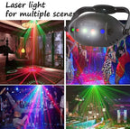 RGB Disco Lights Stage DJ Party Laser Projector - Strobe Club Home Holiday Decoration Lamp for Party Mood