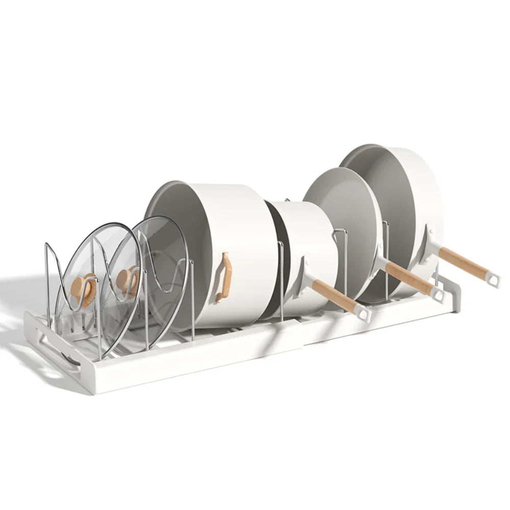 FlexiCook LidMaster – Foldable Kitchen Utensil & Pot Lid Holder for More Organization