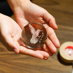 Colibria Crystal Ball Hummingbird | 3D Laser Engraving & LED Base | Decoration & Gift Idea