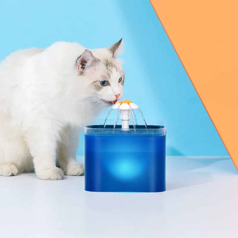 AquaMiau Cat Drinking Fountain 2L | 4-fold Filter System | LED & App Control | Ultra Silent