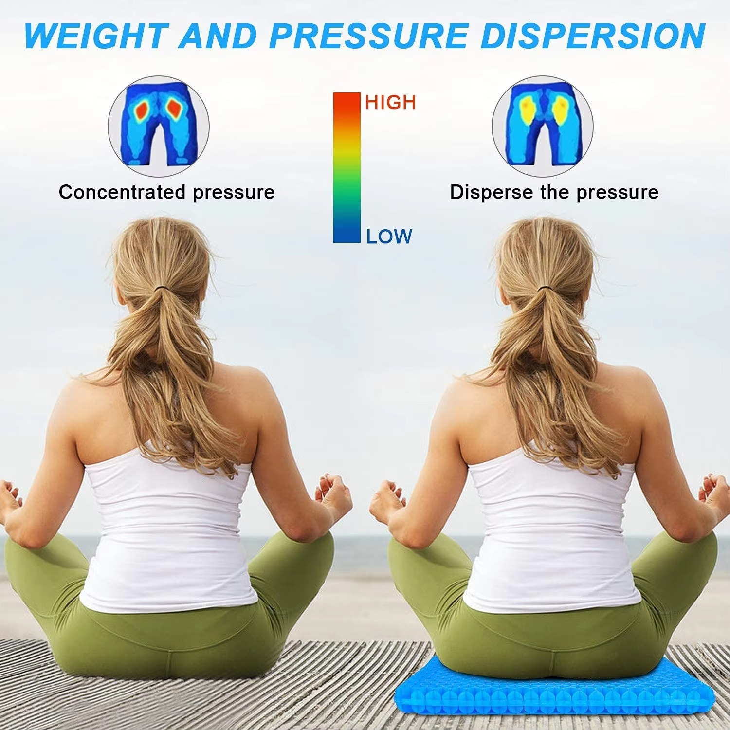 Ultimate Comfort Gel Seat Cushion for Extended Sitting