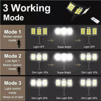 SolarBright LumiWall | Solar-powered Wall Light | Motion Sensor & 800 LEDs | Weatherproof
