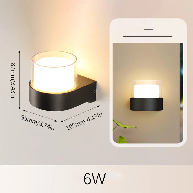 LED Outdoor Wall Light AuroBeam | IP66 Waterproof | Motion Sensor & Twilight Sensor | 6W / 12W