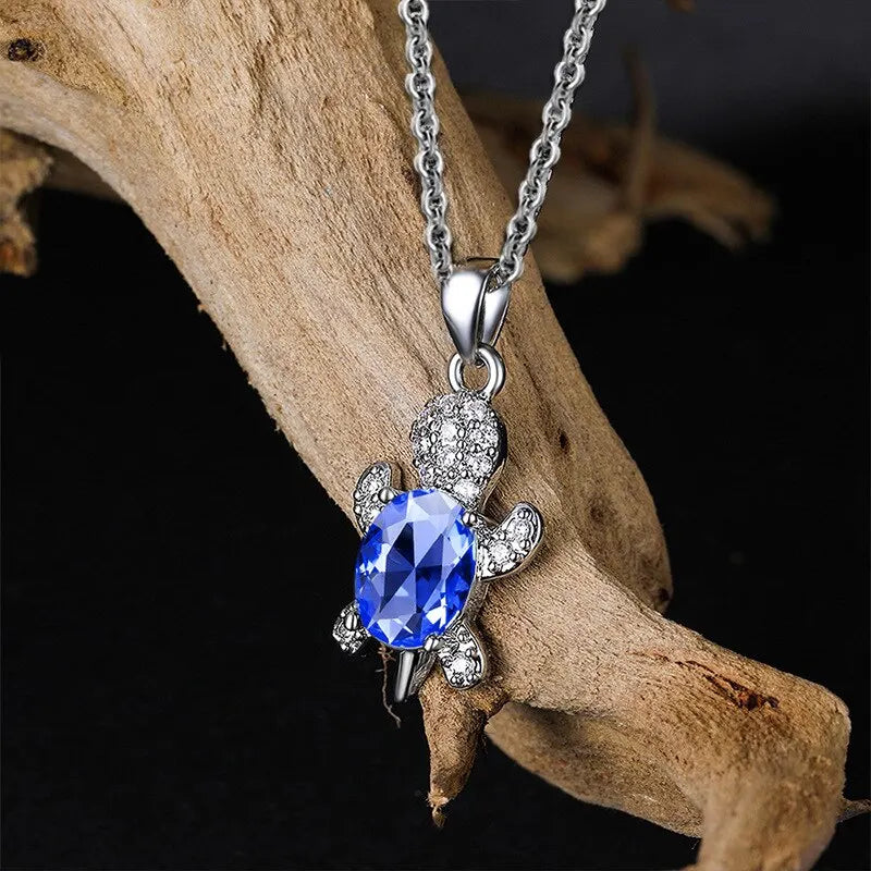 Ocean Turtle Lucky Necklace Earring Set
